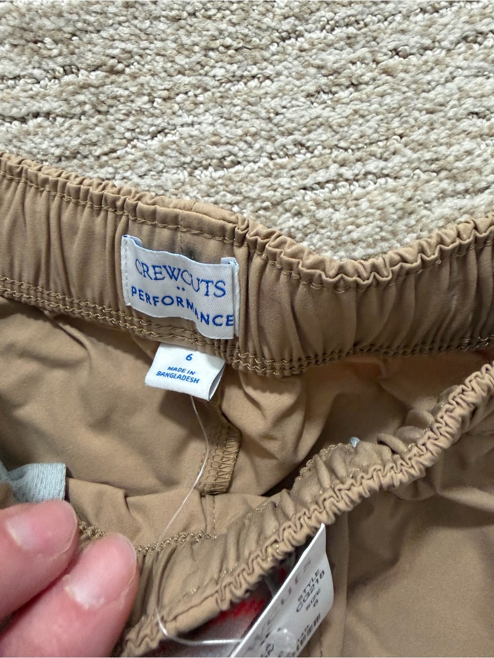 Crewcuts Tan Athletic Drawstring Shorts - Picture 3 of 4